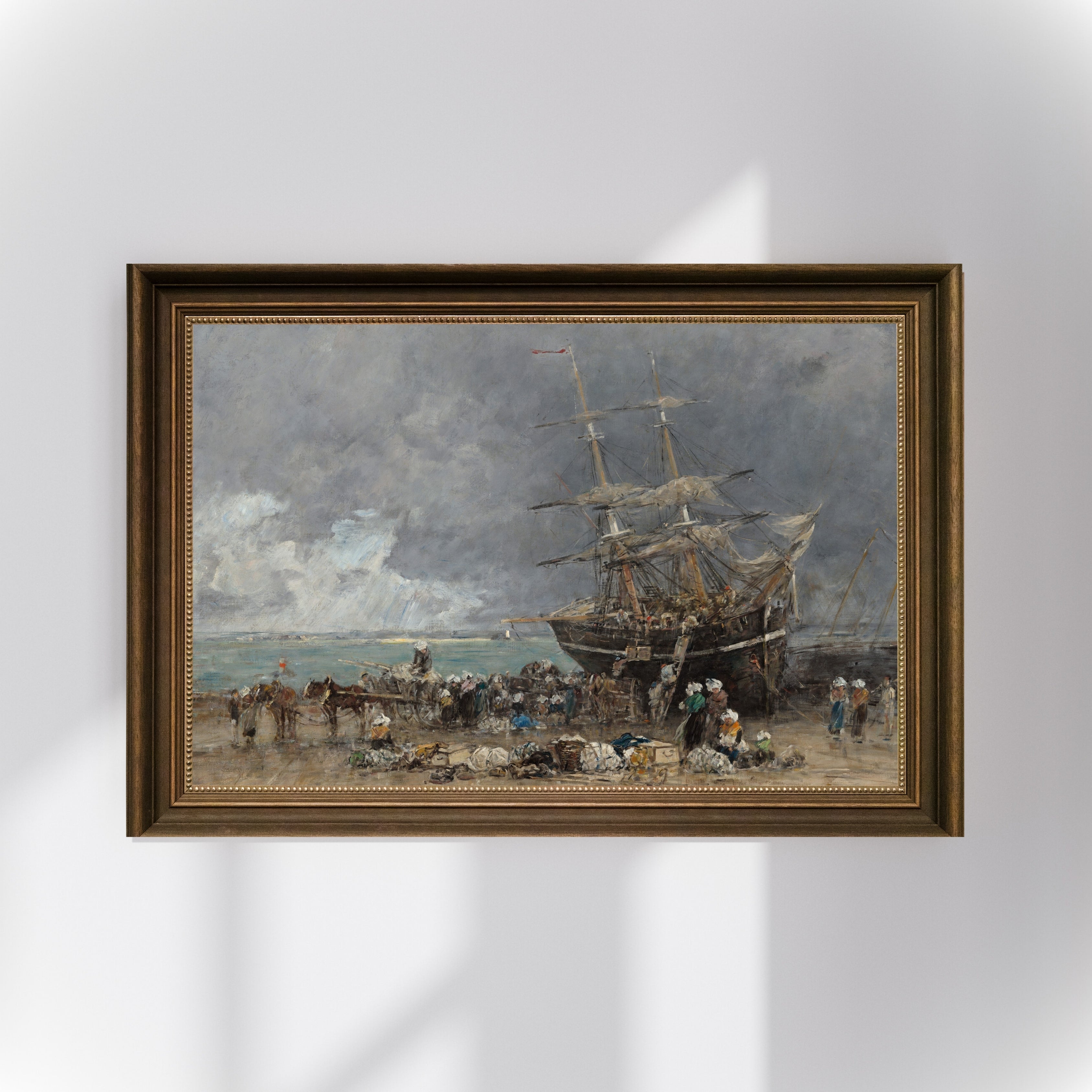 Eugène BoudIn - Terre-Neuvier’in Dönüşü Fine Art Baskı