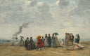 Eugène Boudin - Sahilde Figürler Fine Art Baskı