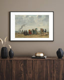 Eugène Boudin - Sahilde Figürler Fine Art Baskı
