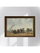 Eugène Boudin - Sahilde Figürler Fine Art Baskı