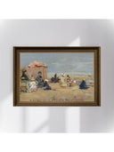 Eugène Boudin - Sahilde Fine Art Baskı