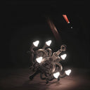 Fallen Chandelier M Siyah Yer Aydınlatması