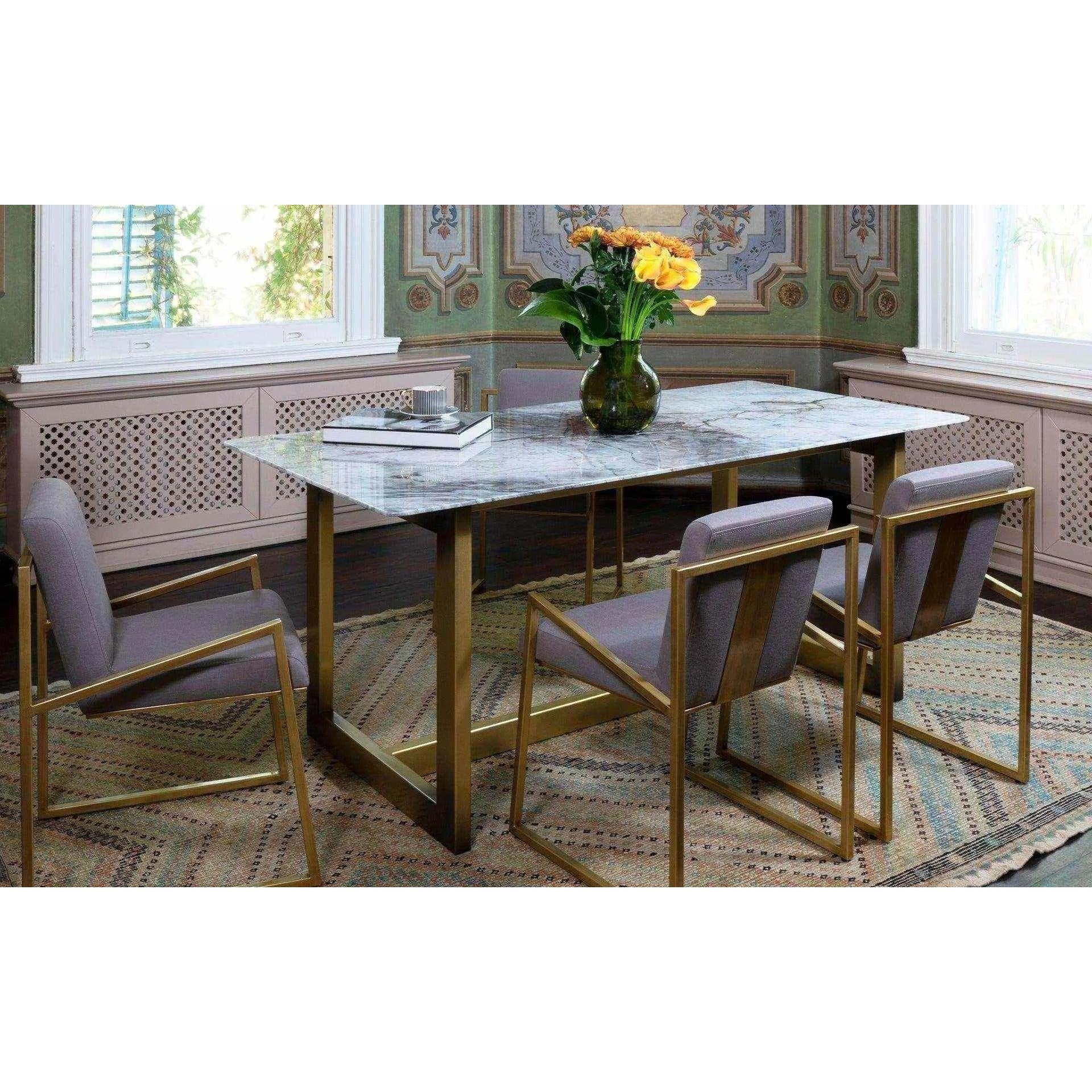 Famed Pirinç Masa + 6 Adet Famed Sandalye