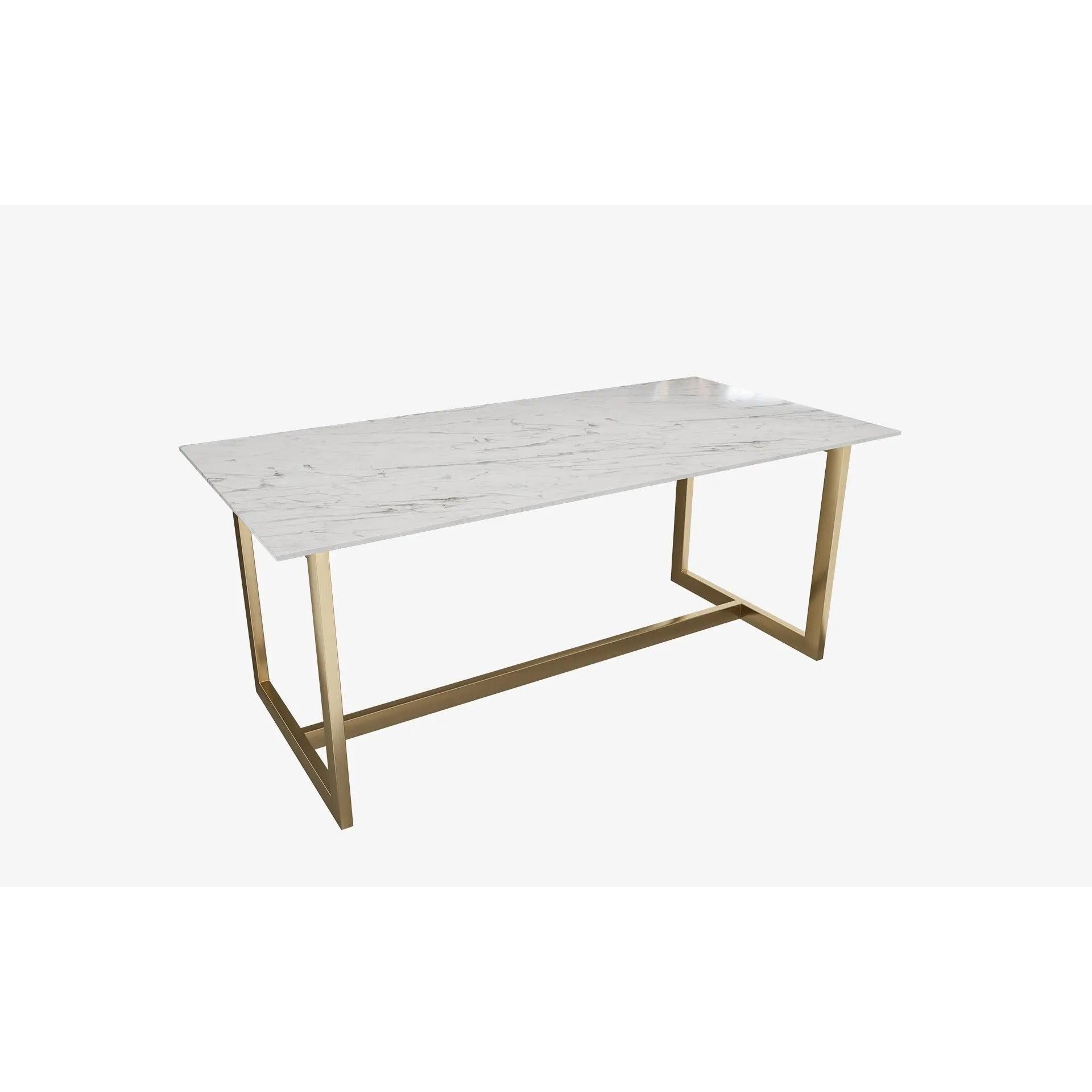 Famed Pirinç Masa + 6 Adet Famed Sandalye