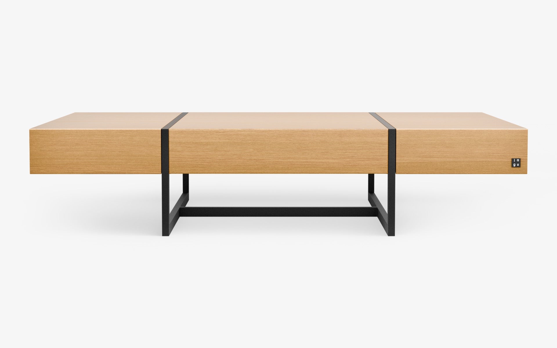 Famed Drawer Coffee Table with Wooden Top