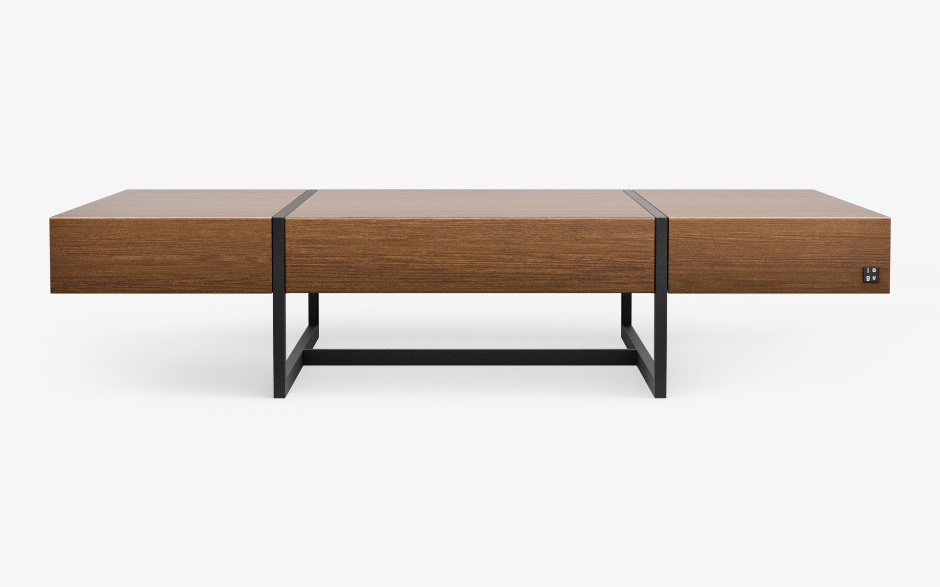 Famed Drawer Coffee Table with Wooden Top