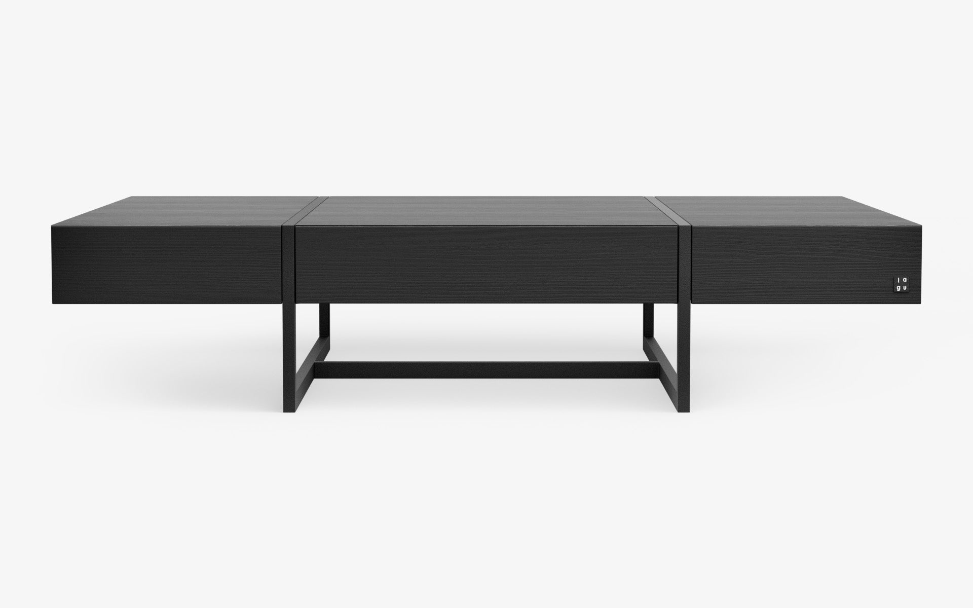 Famed Drawer Coffee Table with Wooden Top