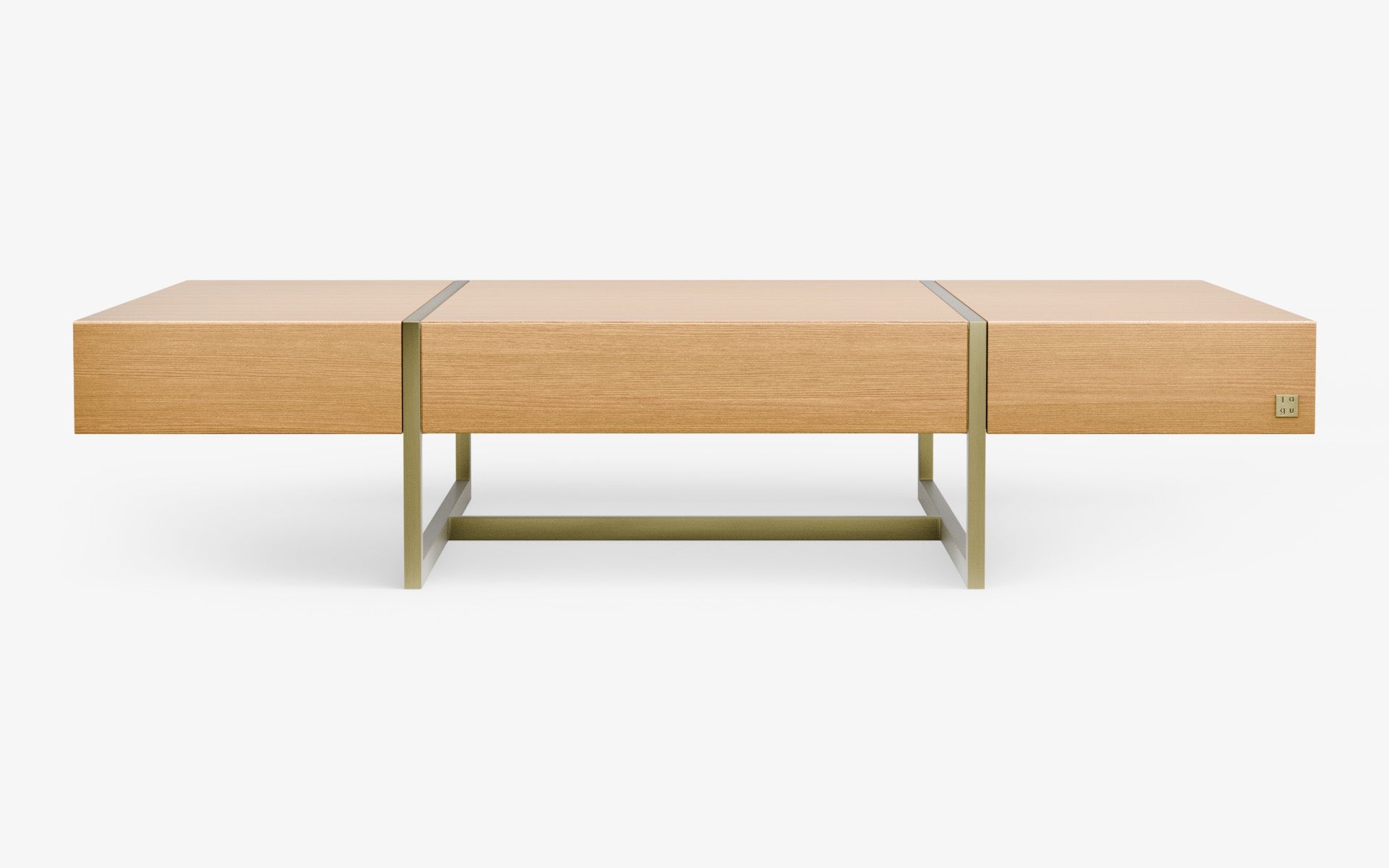 Famed Drawer Coffee Table with Wooden Top