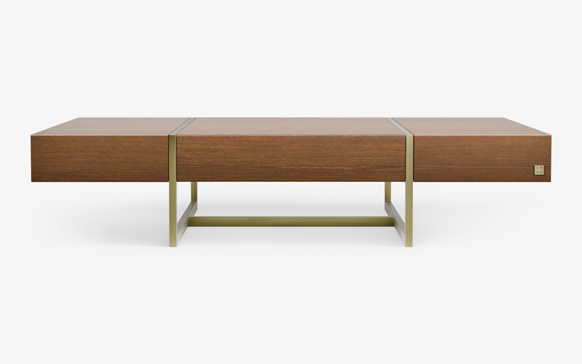 Famed Drawer Coffee Table with Wooden Top