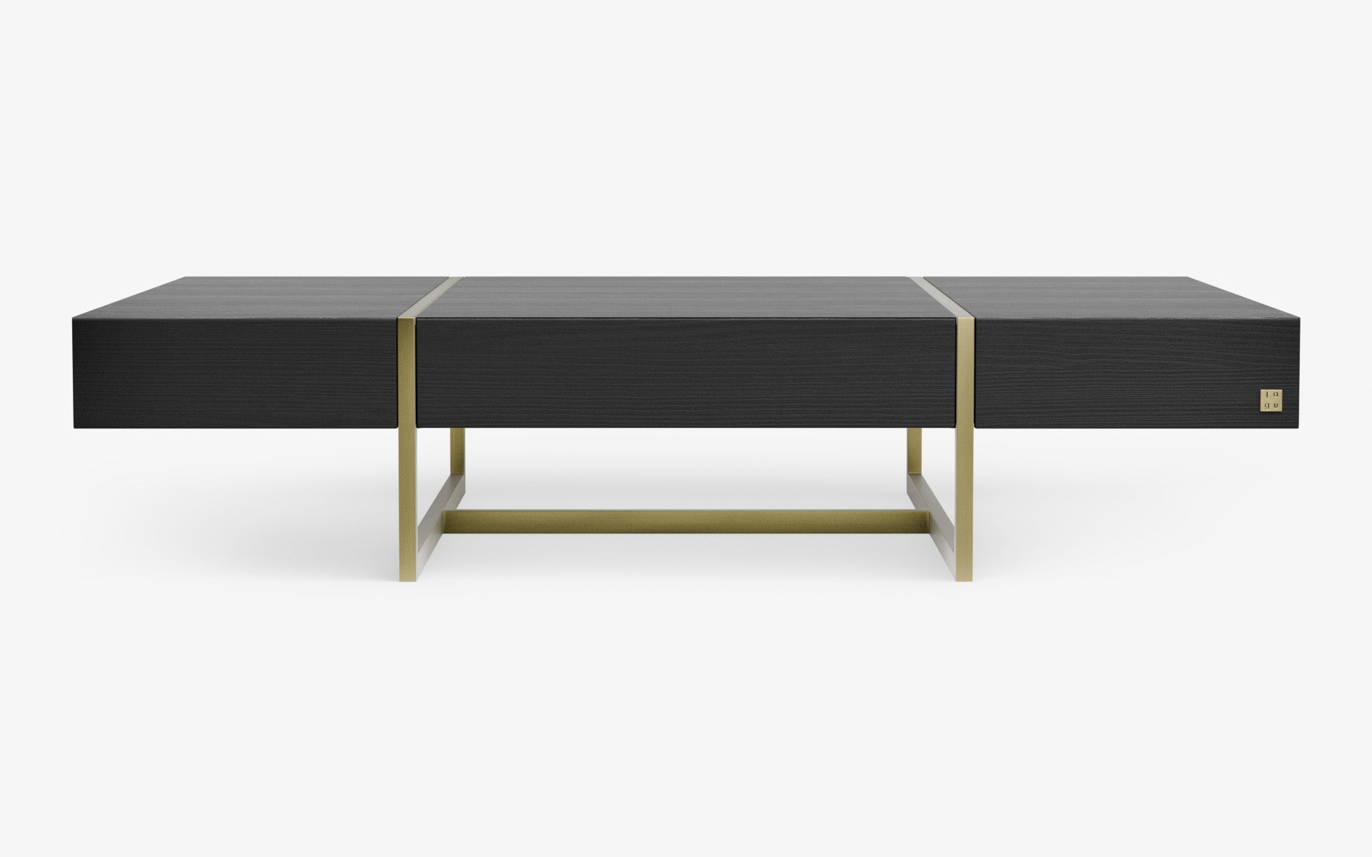 Famed Drawer Coffee Table with Wooden Top