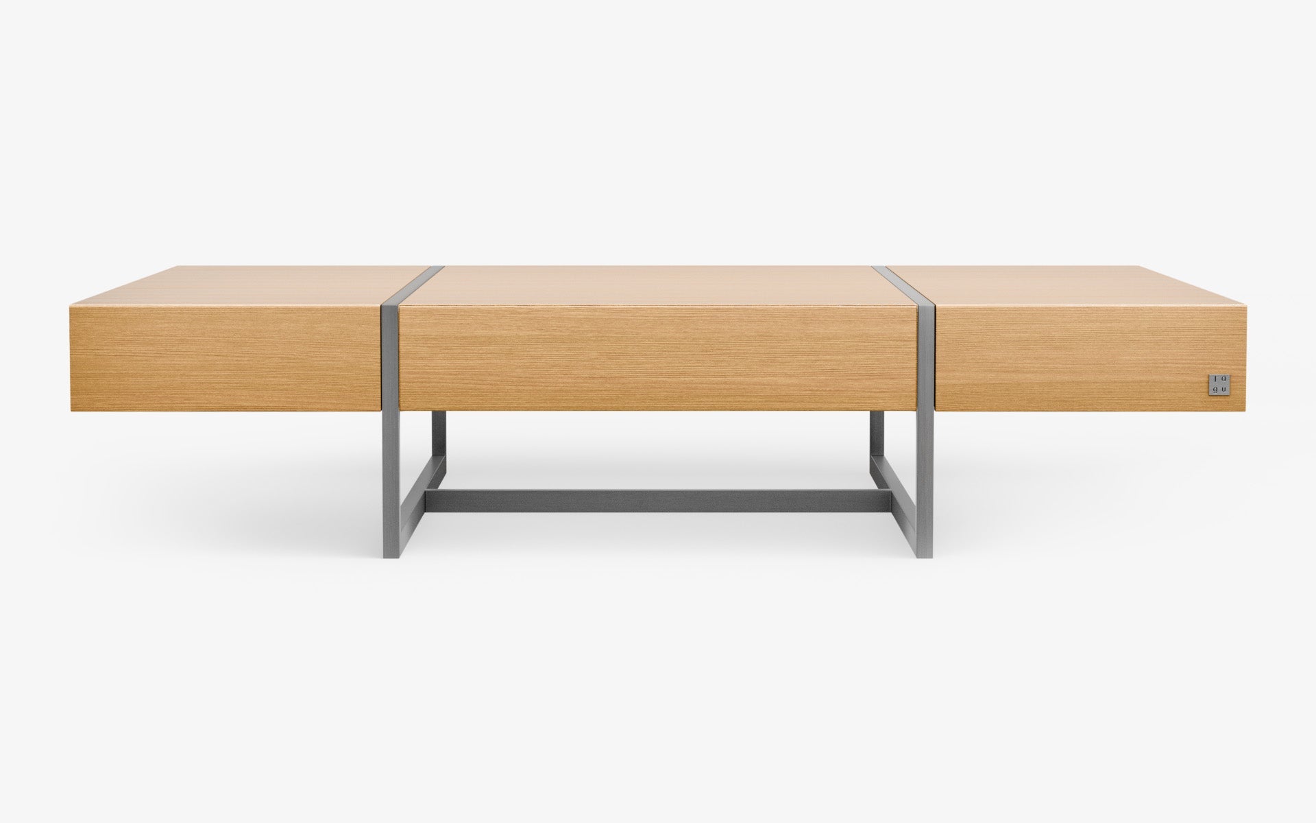 Famed Drawer Coffee Table with Wooden Top