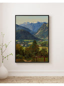 Ferdinand Georg Waldmüller - Sophien Doppelblick Yakınından Dachstein Manzarası Fine Art Baskı