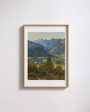 Ferdinand Georg Waldmüller - Sophien-Doppelblick Yakınından Dachstein Manzarası Fine Art Baskı