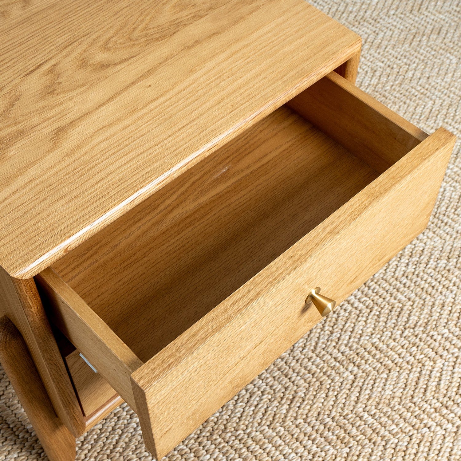 Fil Meşe Komodin 2 Çekmeceli