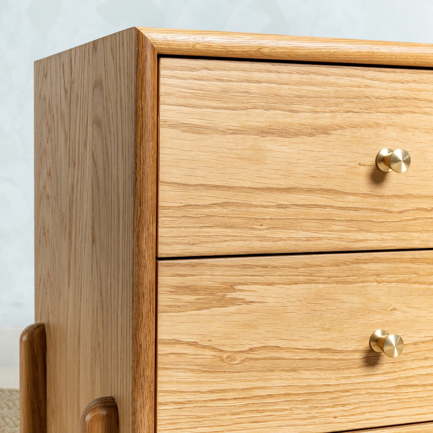 Fil Meşe Komodin 3 Çekmeceli