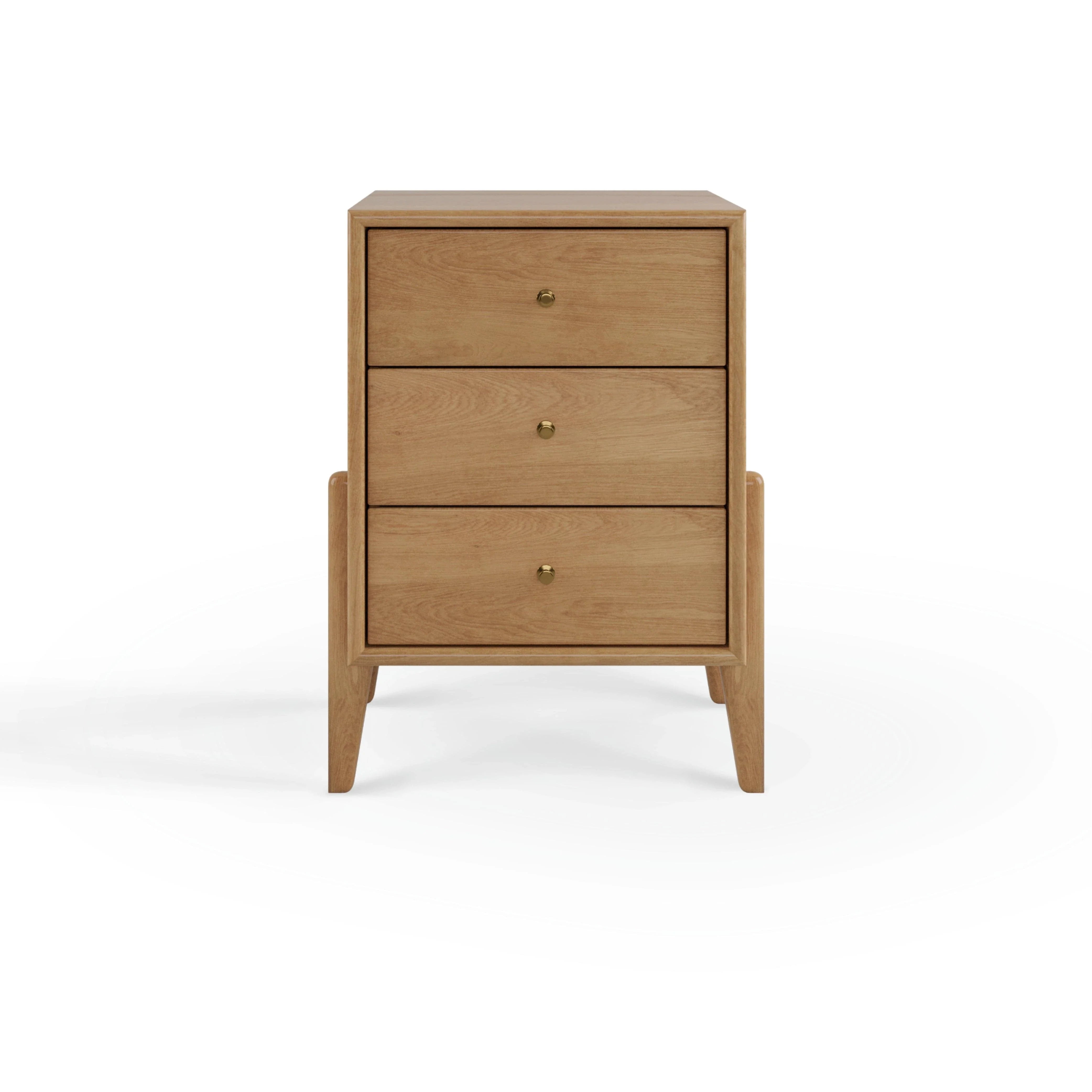 Fil Meşe Komodin 3 Çekmeceli