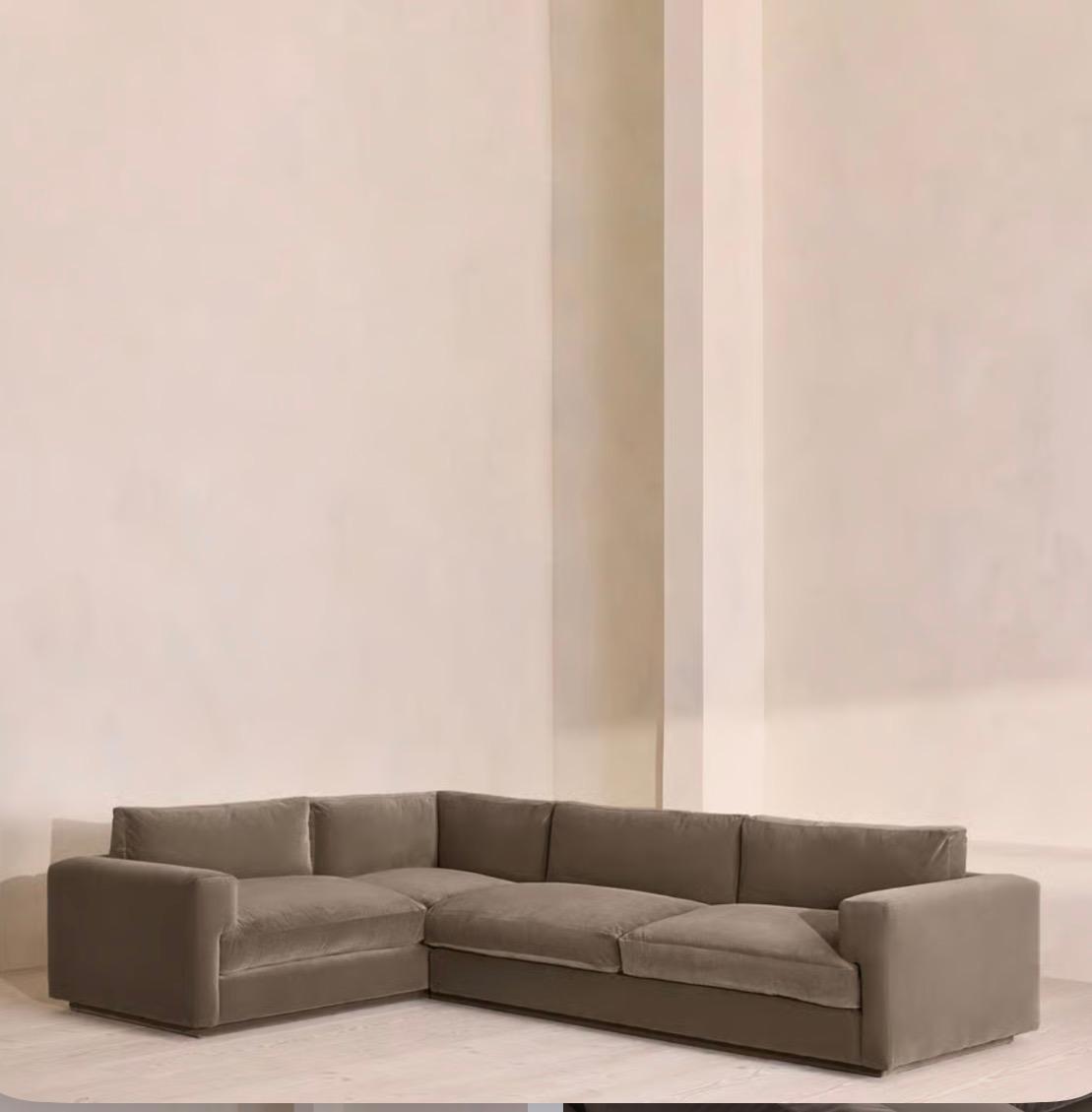 Fiora Kadife L Koltuk