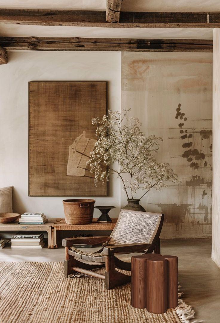 Fiora Masif Ahşap Sehpa