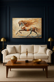 Fire Horse Kanvas Tablo-Tablo-Garden Art Home-60x40-NowShopFun