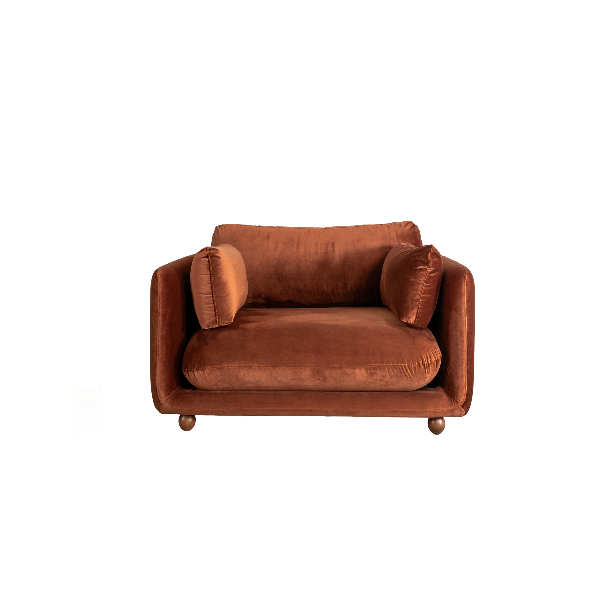 Flam Loveseat Koltuk Kadife
