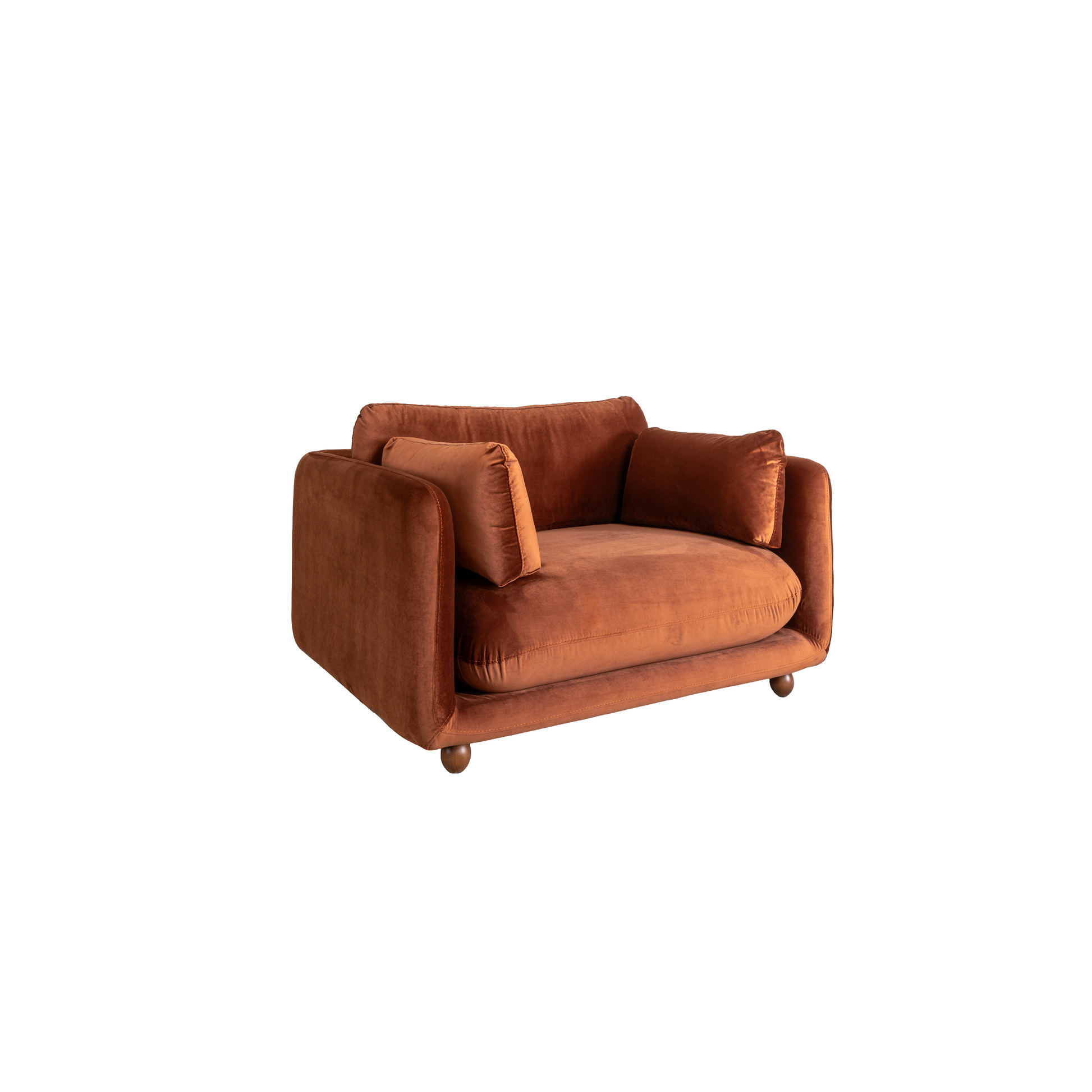 Flam Loveseat Koltuk Kadife