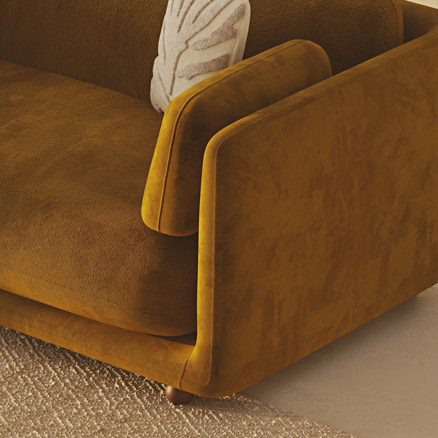 Flam Loveseat Koltuk Kadife