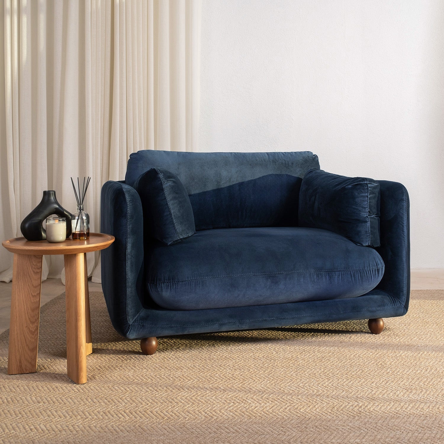 Flam Loveseat Koltuk Kadife