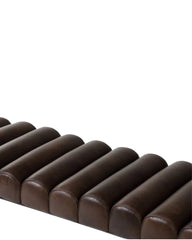Flav Metal Deri Bench Puf