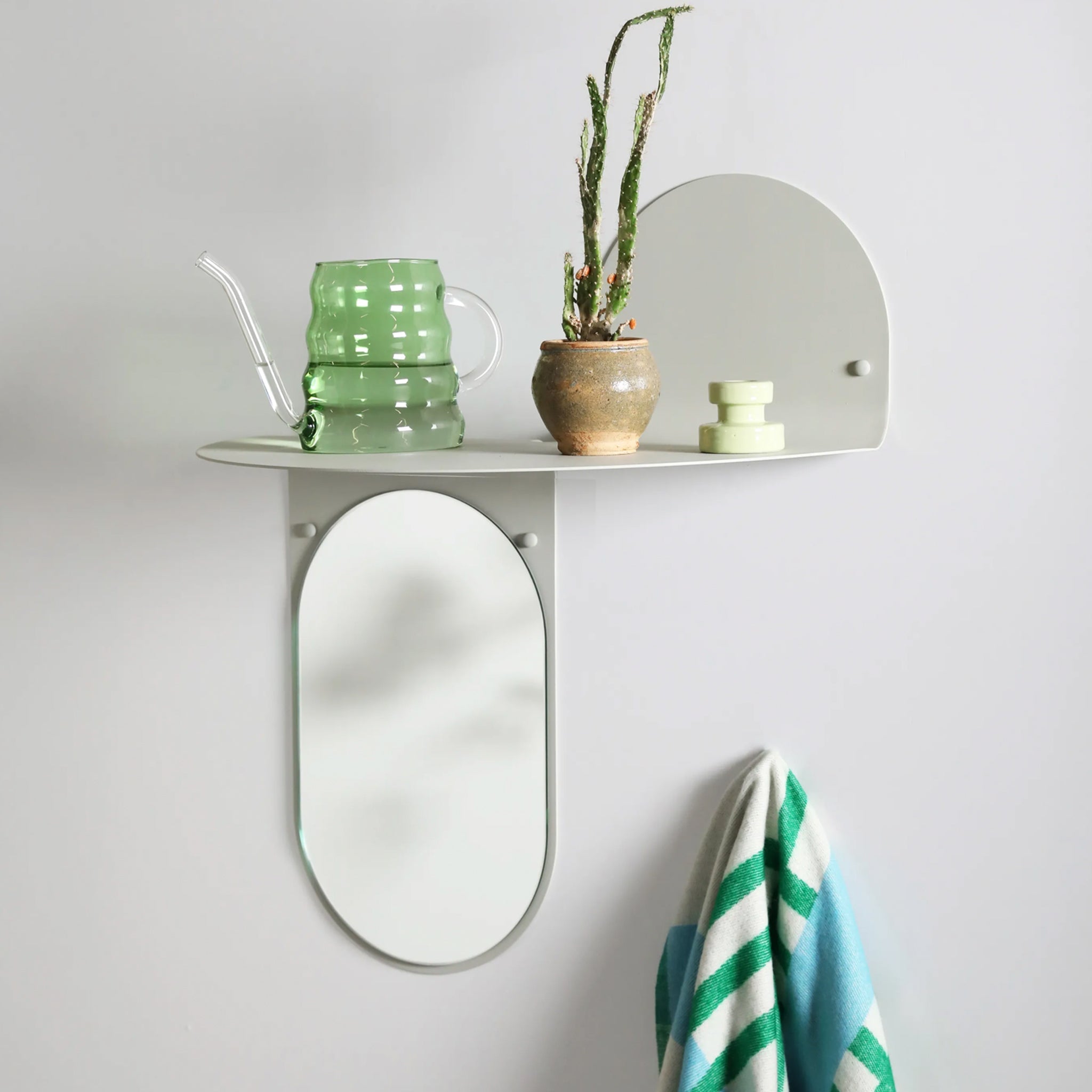 Flip Açık Gri Ayna