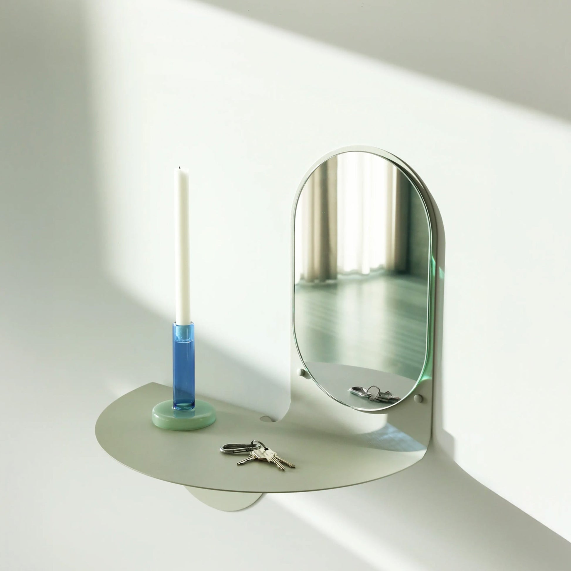 Flip Açık Gri Ayna