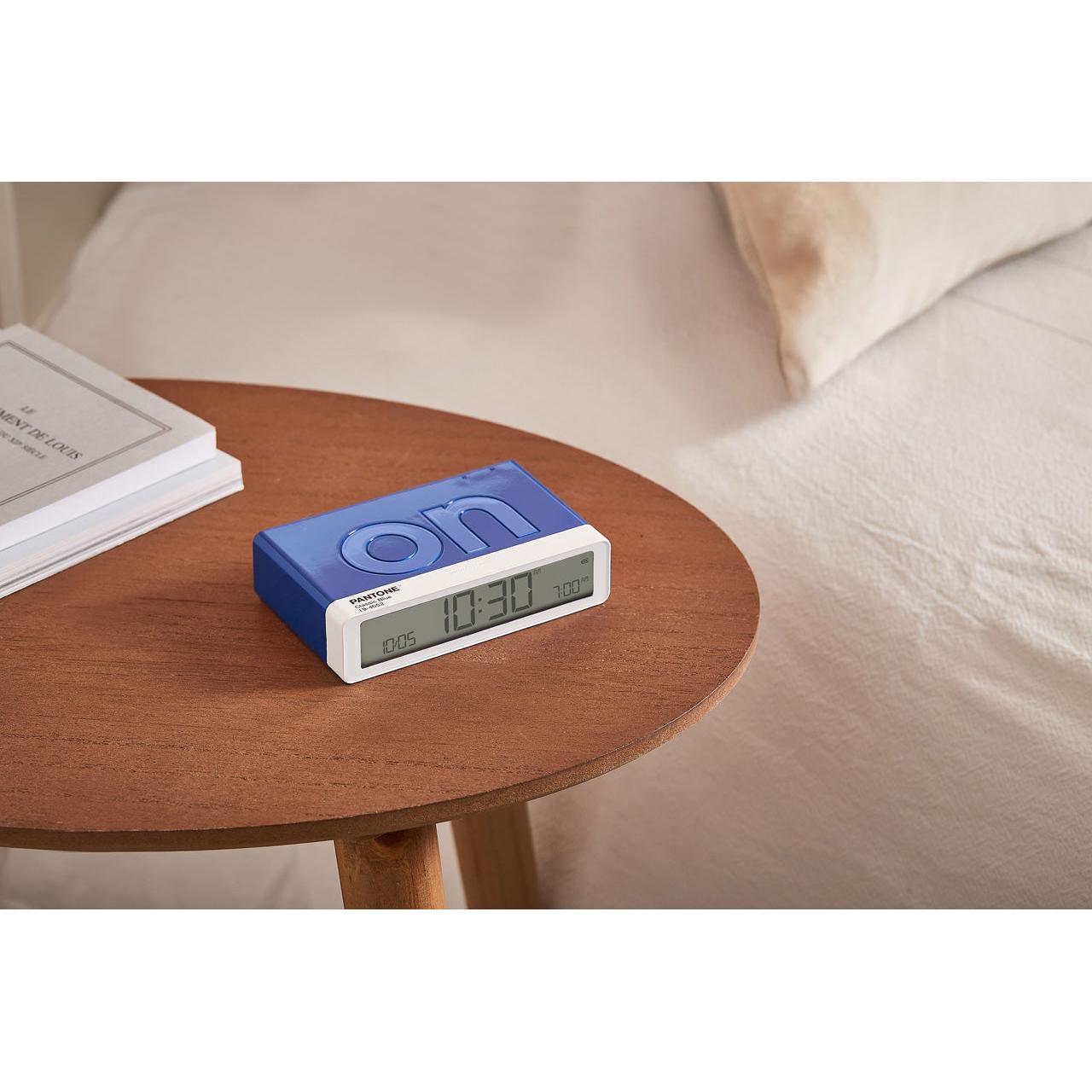 Flip Klasik Şarj Edilebilir Alarm Saat Mavi