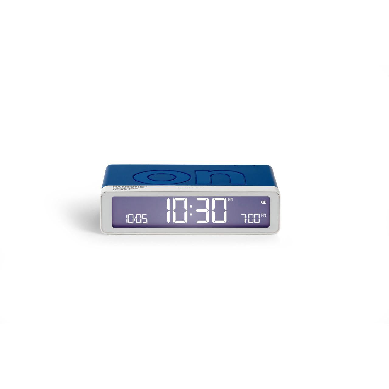 Flip Klasik Şarj Edilebilir Alarm Saat Mavi