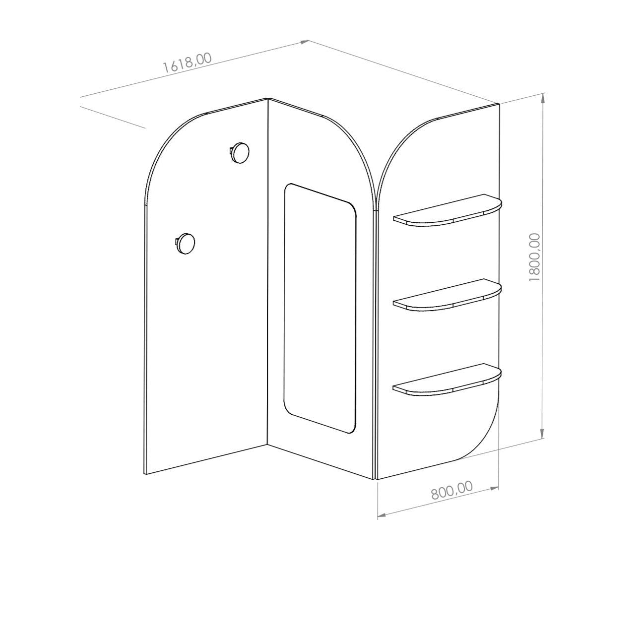 Flip - Tasarım Aynalı Paravan