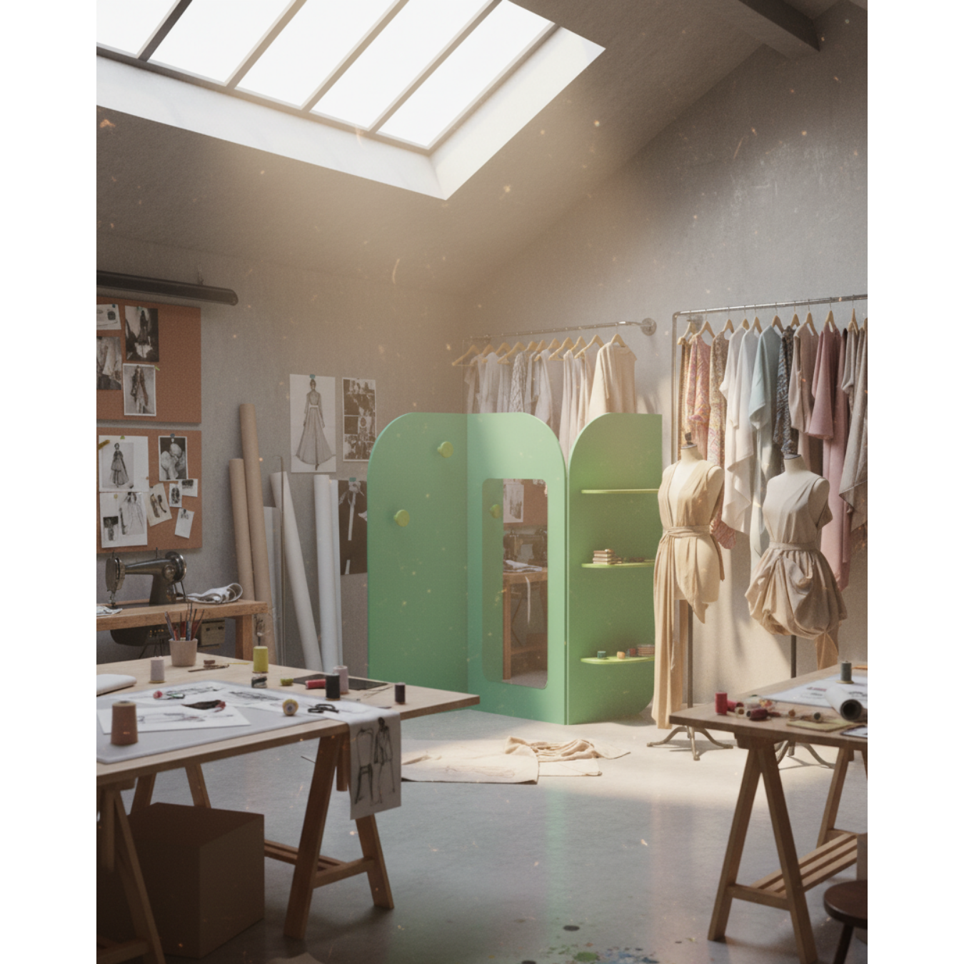 Flip - Tasarım Aynalı Paravan