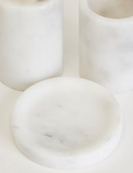 Flora Mermer 3'lü Banyo Seti - Silver-Banyo Seti-Maisonord-NowShopFun