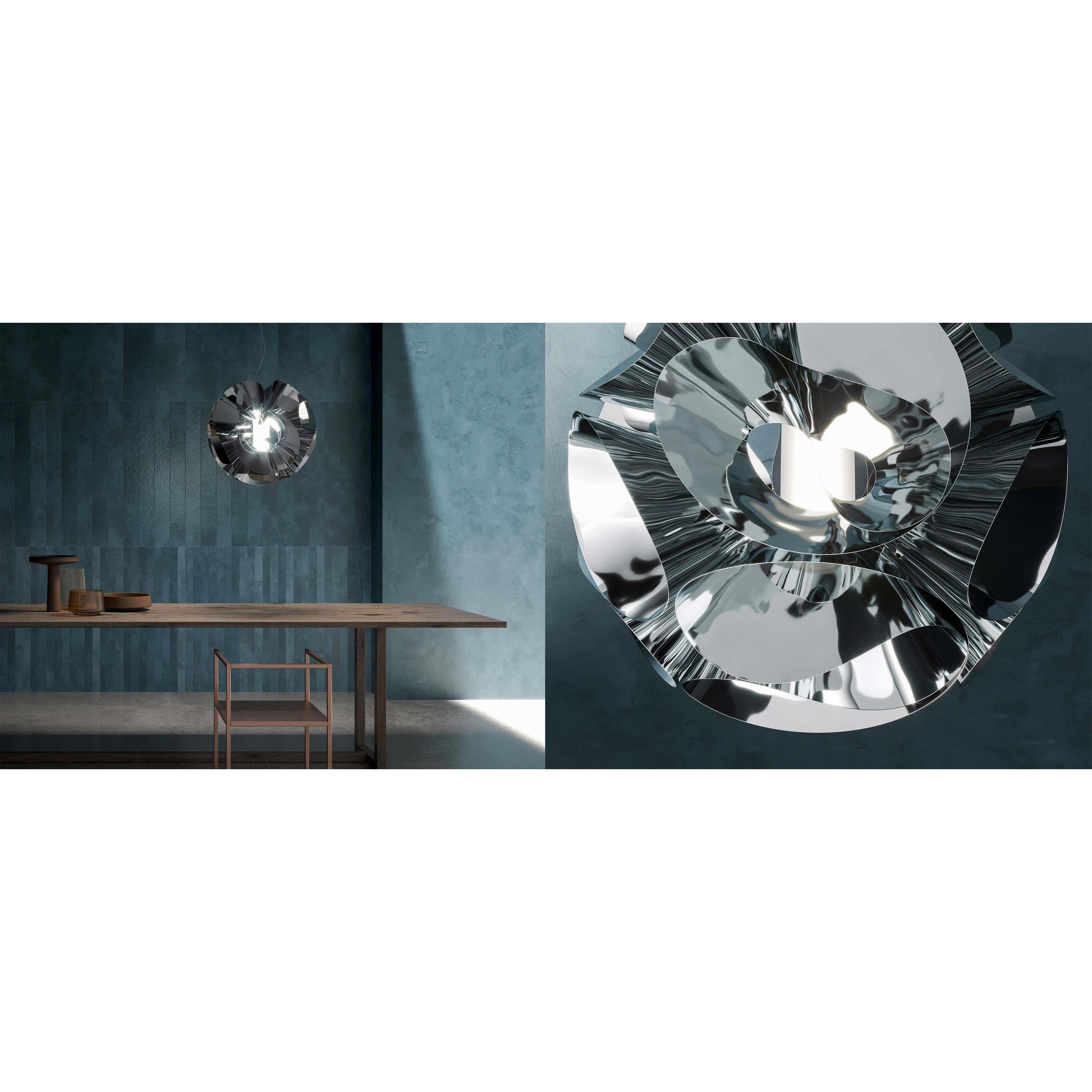 Floral Krom Sarkıt Avize