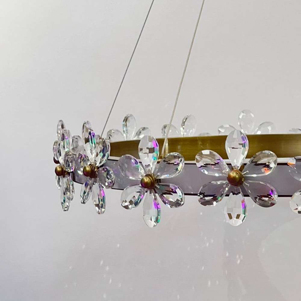 Florale Kristal Avize