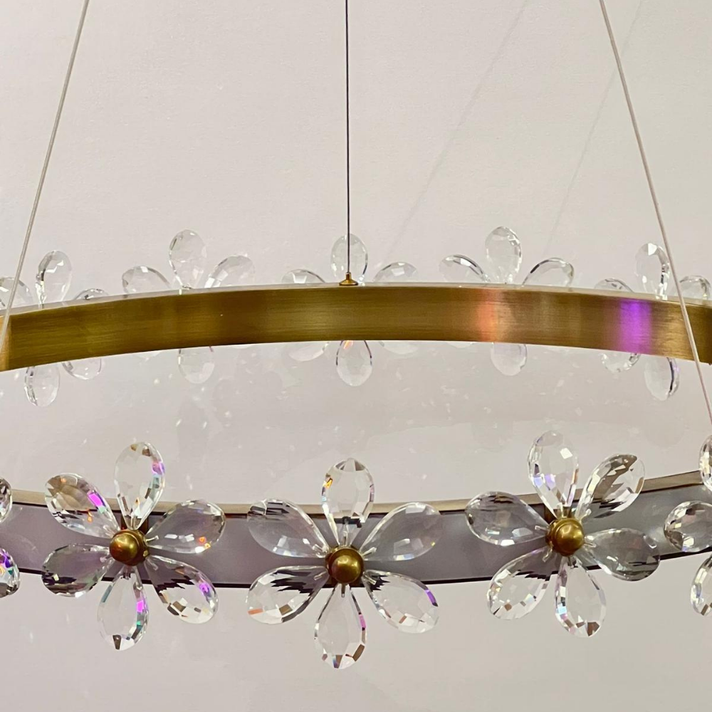 Florale Kristal Avize