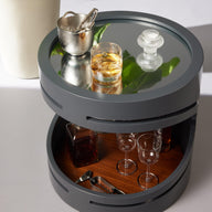 Flow Sehpa Kullanımlı Mini Bar - İçki Dolabı-İçki Dolabı-Gaen Studio-Amerikan Ceviz-NowShopFun