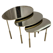Flusso 3'lü Yan Zigon Sehpa Set