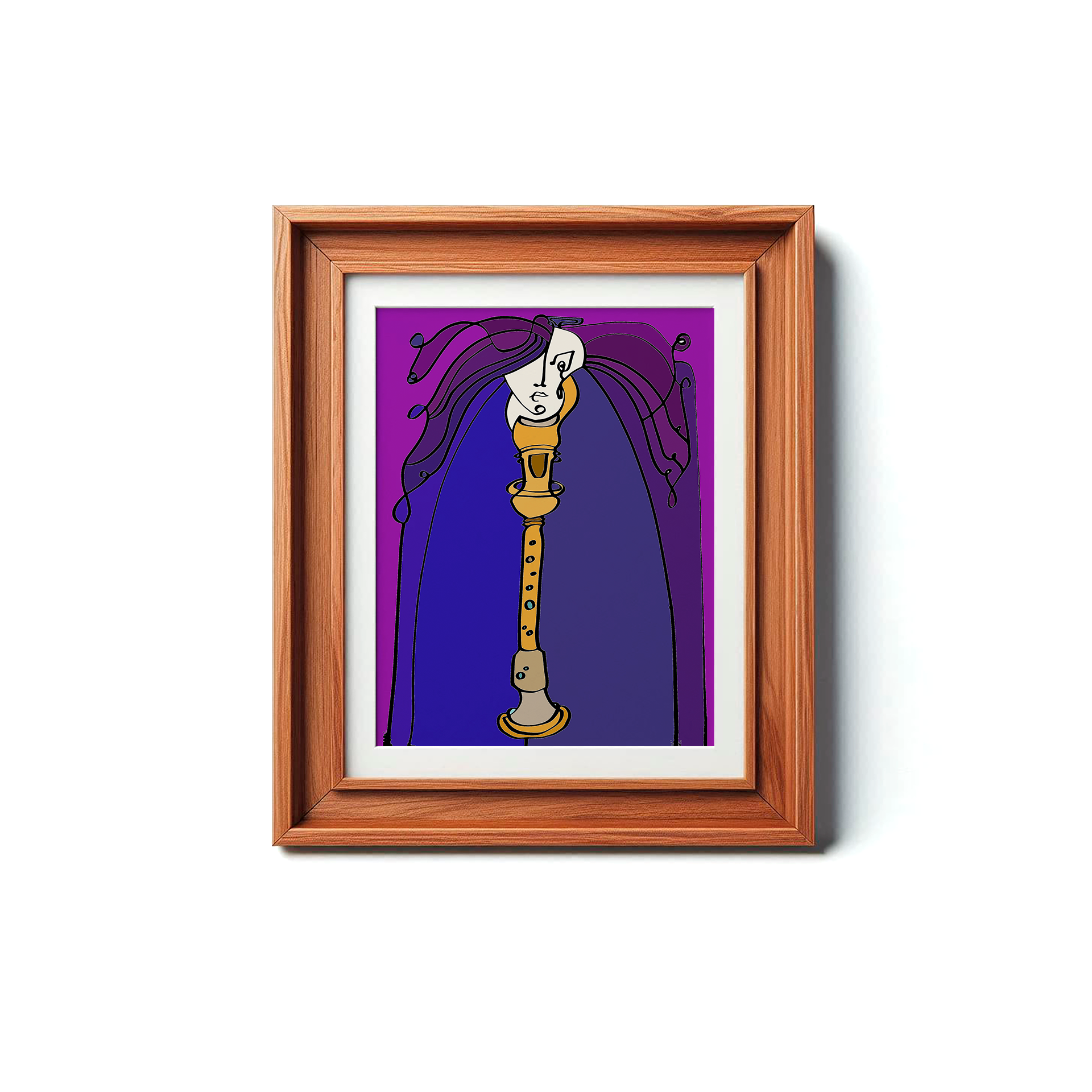 Flüt - Fine Art Baskı