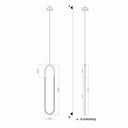 Freya Sarkıt Led Avize 80 Cm