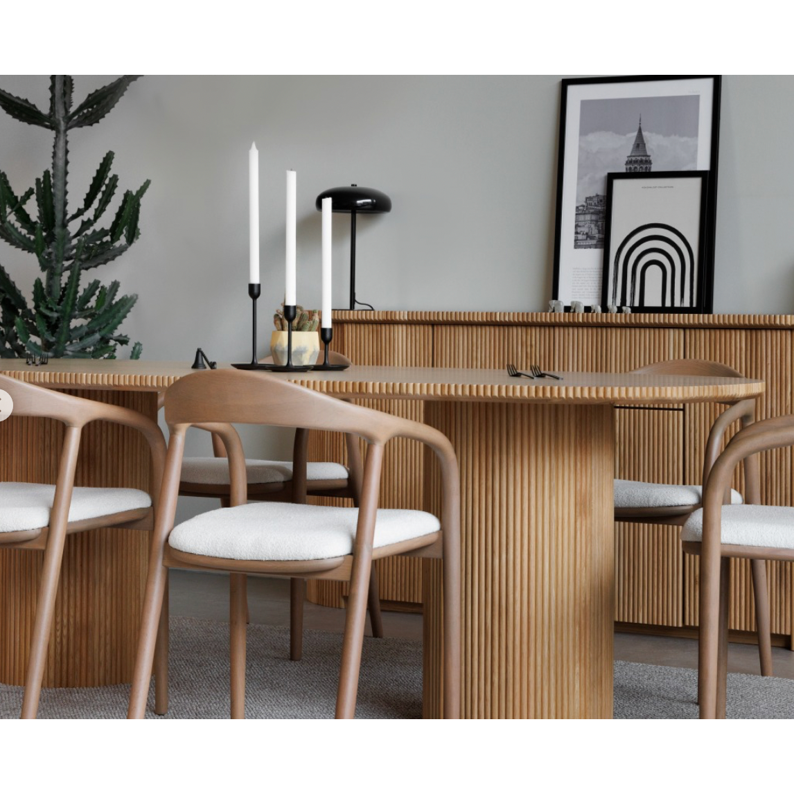 Fuga Meşe Yemek Masası