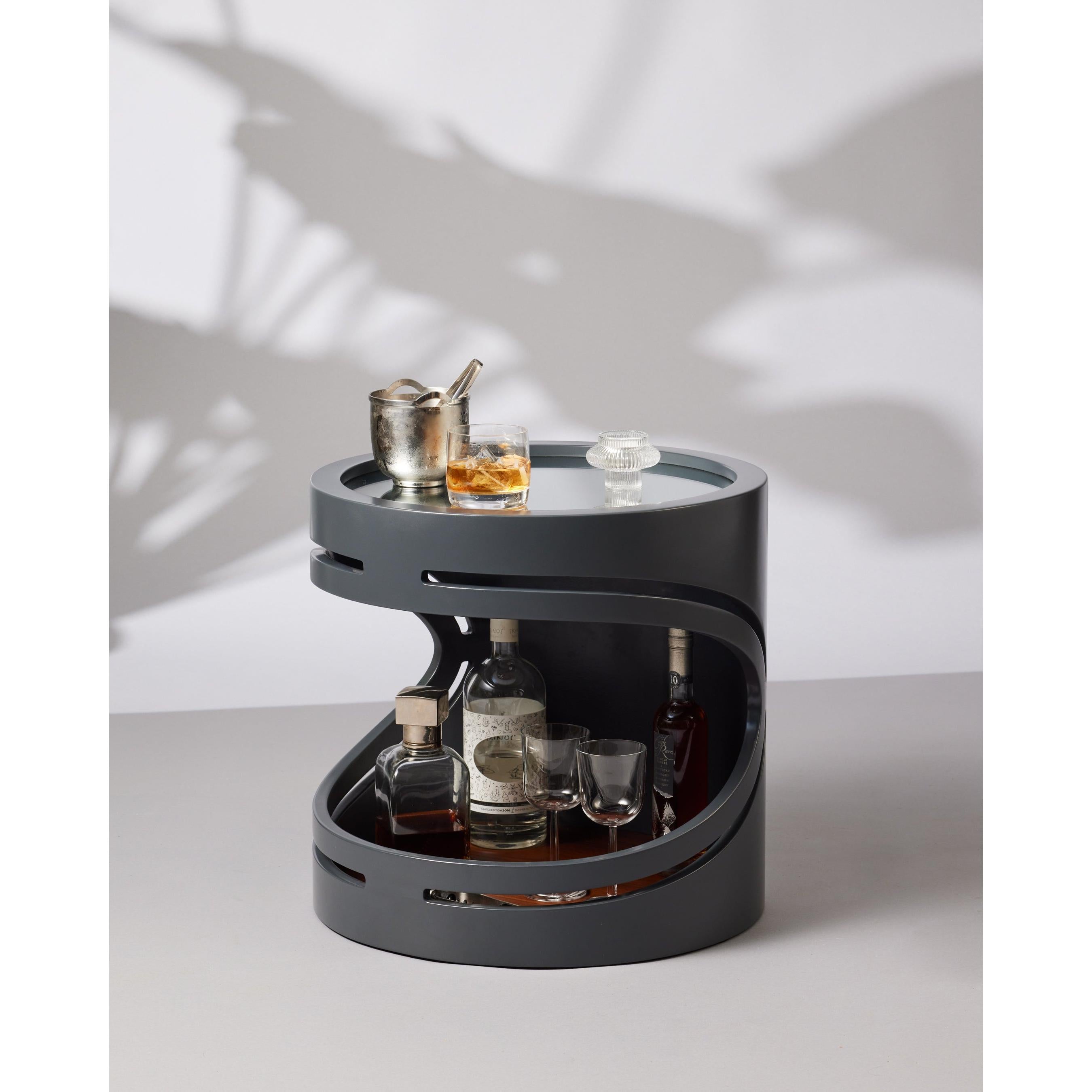 Flow Sehpa Kullanımlı Mini Bar - İçki Dolabı