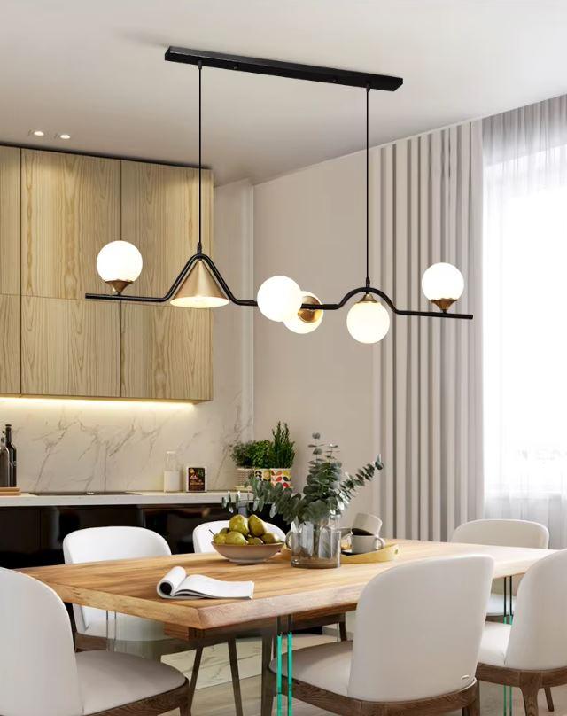 Geometrik Cam Sarkıt Avize