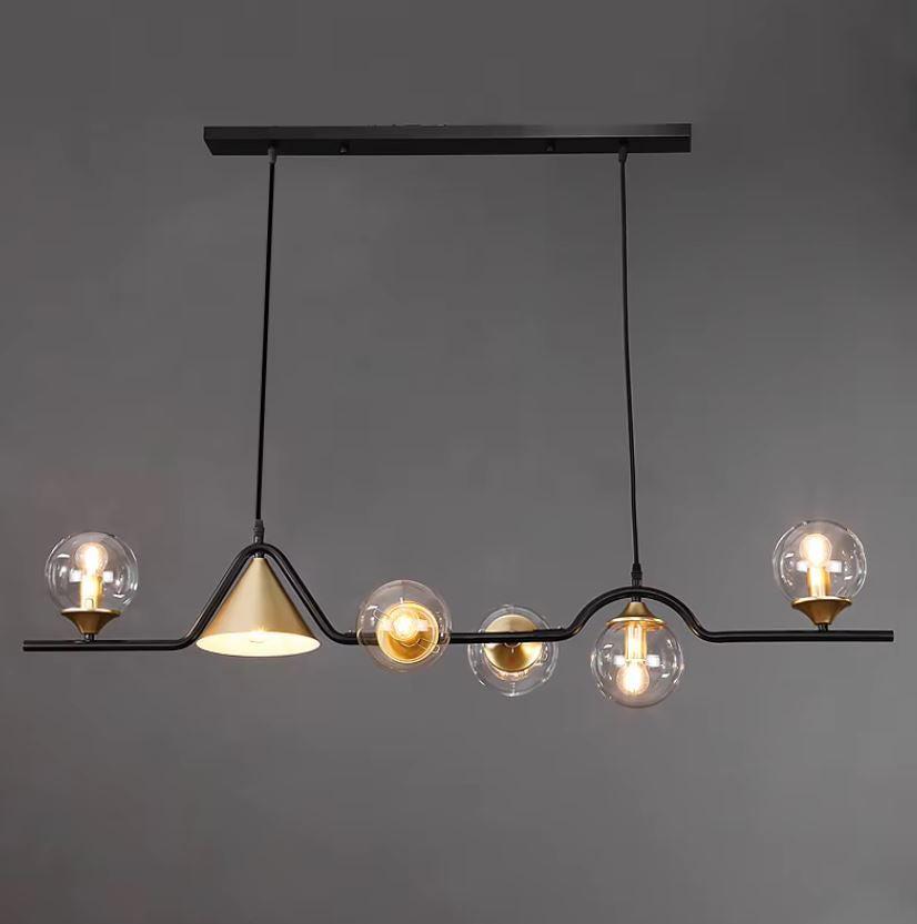 Geometrik Cam Sarkıt Avize