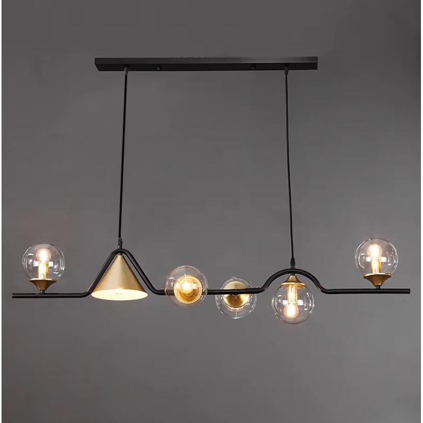 Geometrik Cam Sarkıt Avize