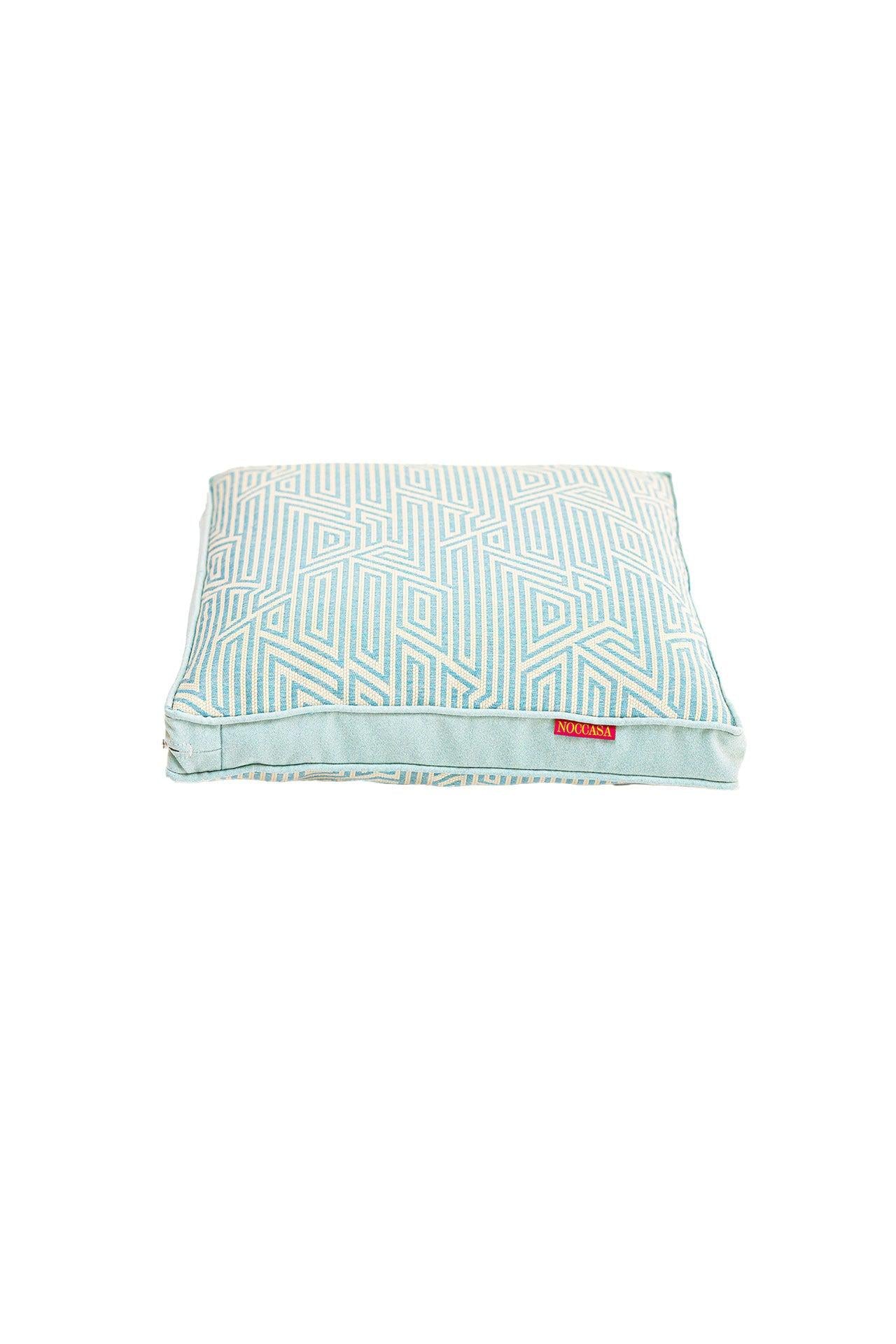 Geometrik Desen Mint Outdoor Kırlent