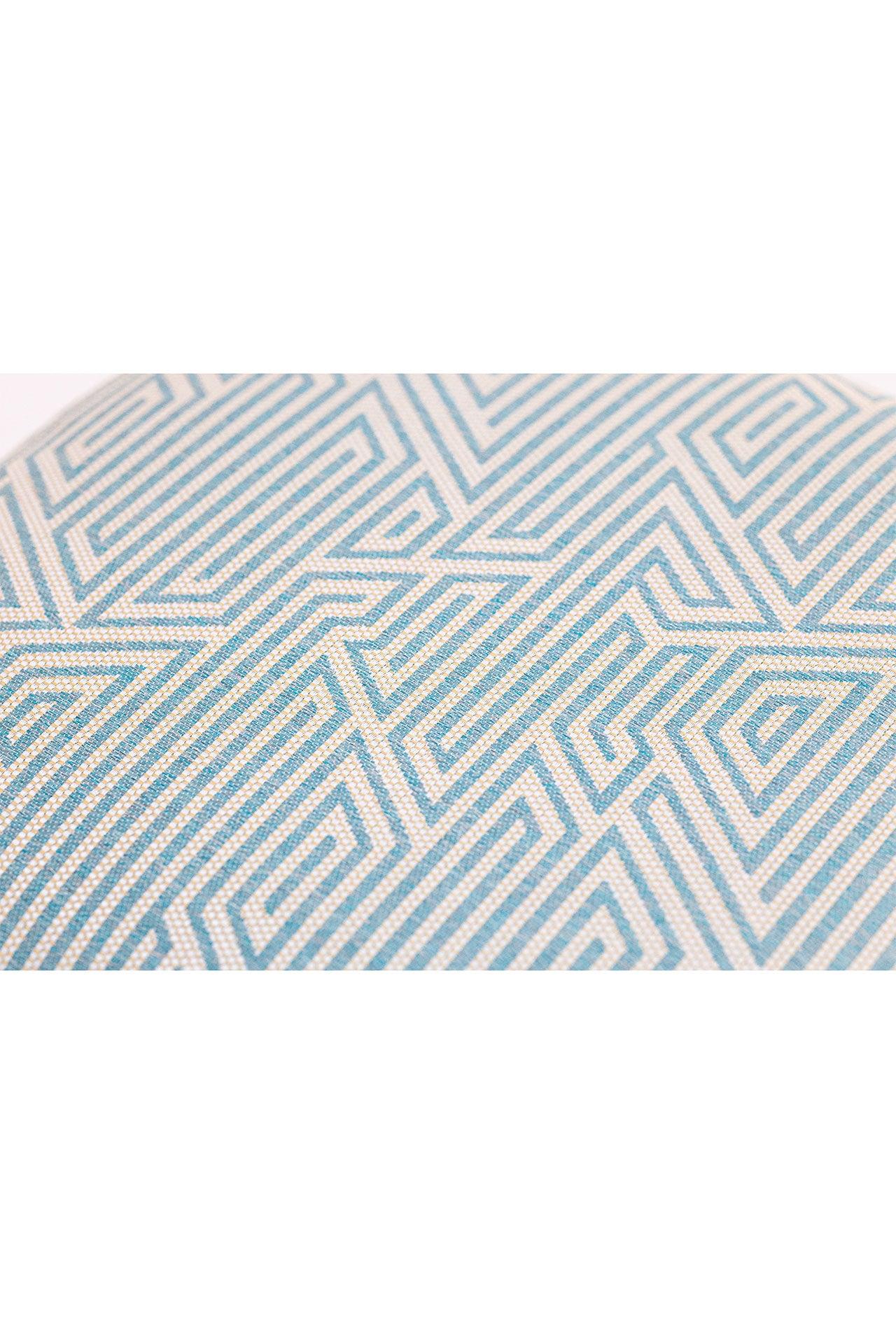 Geometrik Desen Mint Outdoor Kırlent