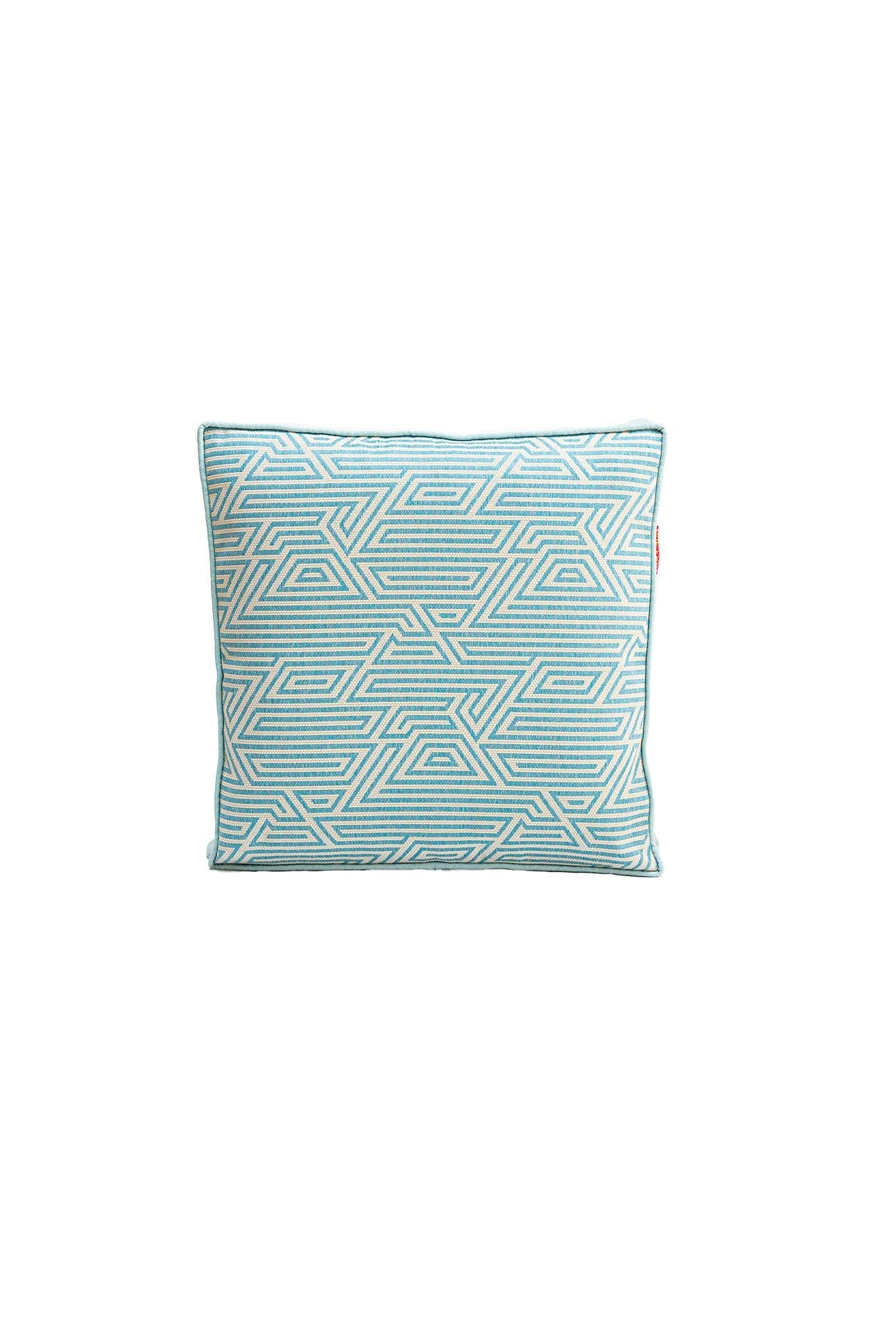 Geometrik Desen Mint Outdoor Kırlent